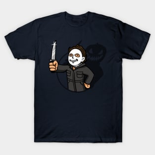 Cute Halloween Slasher Gamer Horror Movie Parody T-Shirt